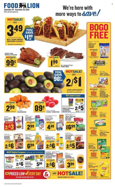 Food Lion (WV) Weekly Ad Flyer Specials September 20 to September 26, 2023