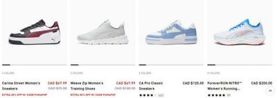 Puma Canada: 40% off Full Price Items + 30% off Sale with Promo Code