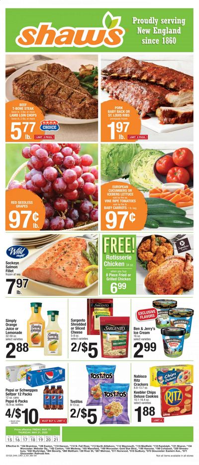 Shaw’s Weekly Ad & Flyer May 15 to 21