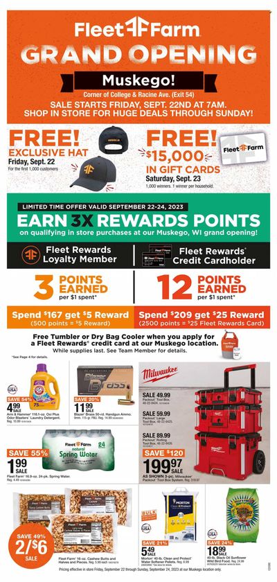 Fleet Farm (IA, MN, ND, WI) Weekly Ad Flyer Specials September 22 to September 24, 2023