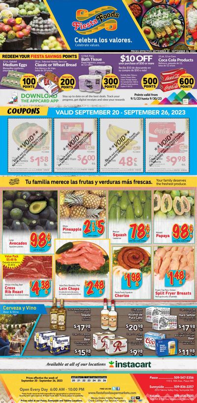 Fiesta Foods SuperMarkets (WA) Weekly Ad Flyer Specials September 20 to September 26, 2023