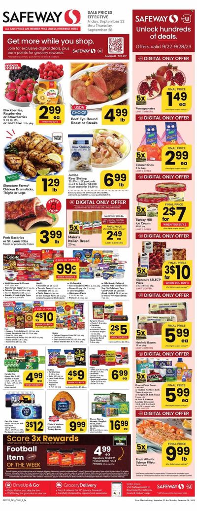 Safeway (DC) Weekly Ad Flyer Specials September 22 to September 28, 2023