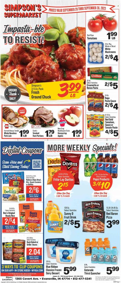 IGA (IN) Weekly Ad Flyer Specials September 20 to September 26, 2023
