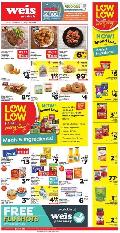 Weis (MD, NY, PA) Weekly Ad Flyer Specials September 21 to September 27, 2023