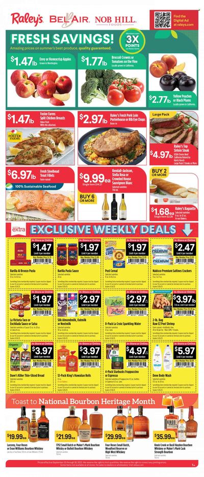 Raley's (CA, NV) Weekly Ad Flyer Specials September 20 to September 26, 2023
