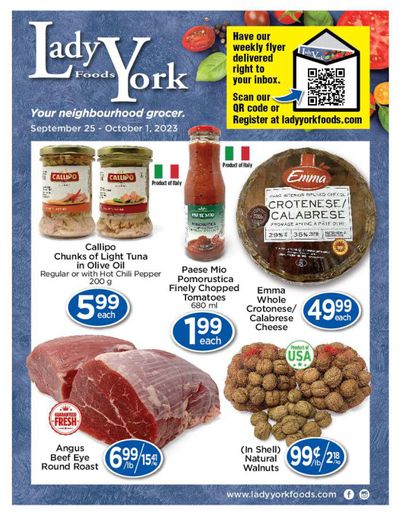 Lady York Foods Flyer September 25 to October 1