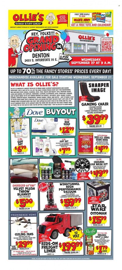 Ollie's Bargain Outlet Weekly Ad Flyer Specials September 27 to October 3, 2023