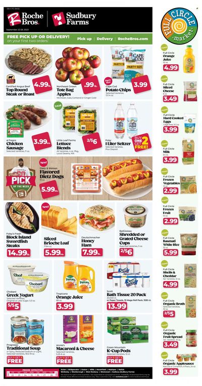 Roche Bros. (MA) Weekly Ad Flyer Specials September 22 to September 28, 2023
