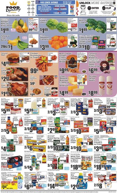 Food Dynasty (NY) Weekly Ad Flyer Specials September 22 to September 28, 2023