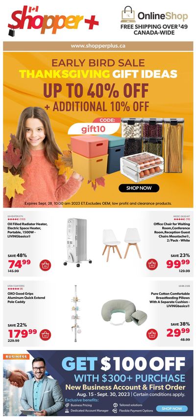 Shopper Plus Flyer September 26 to October 3