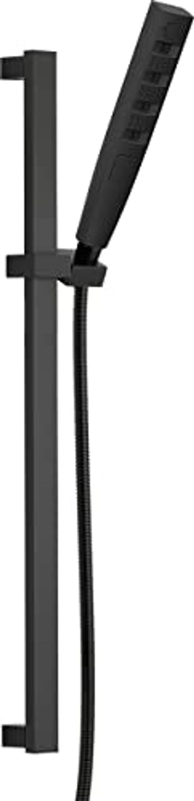 DELTA (FAUCETS) 5-Spray Touch-Clean H2Okinetic Slide Bar Hand Held Shower with Hose, Matte Black 51140-BL $259 (Reg $326.78)