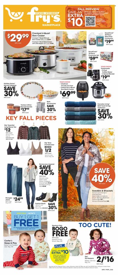 Fry’s (AZ) Weekly Ad Flyer Specials September 27 to October 3, 2023