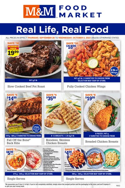 M&M Food Market (Atlantic & West) Flyer September 28 to October 4