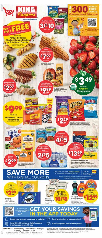 King Soopers (CO) Weekly Ad Flyer Specials September 27 to October 3, 2023
