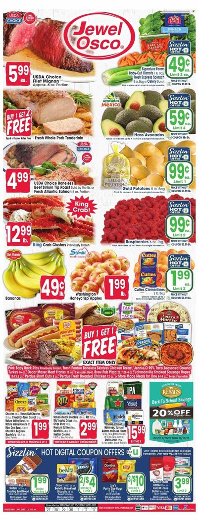 Jewel Osco (IA) Weekly Ad Flyer Specials September 27 to October 3, 2023