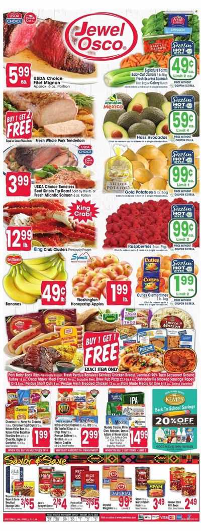 Jewel Osco (IL) Weekly Ad Flyer Specials September 27 to October 3, 2023