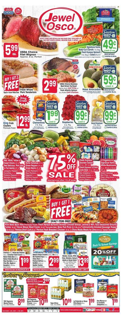 Jewel Osco (IL) Weekly Ad Flyer Specials September 27 to October 3, 2023