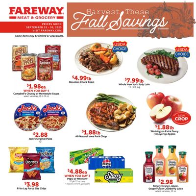 Fareway (IA) Weekly Ad Flyer Specials September 25 to September 30, 2023