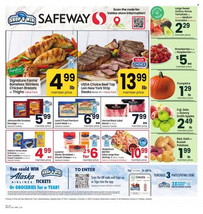 Safeway (AK) Weekly Ad Flyer Specials September 27 to October 3, 2023
