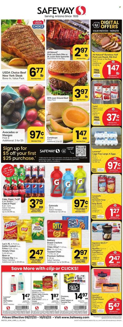 Safeway (AZ) Weekly Ad Flyer Specials September 27 to October 3, 2023