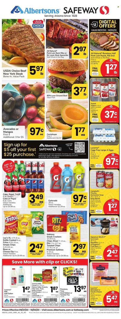 Safeway (AZ) Weekly Ad Flyer Specials September 27 to October 3, 2023