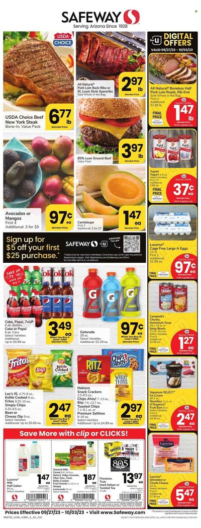 Safeway (AZ) Weekly Ad Flyer Specials September 27 to October 3, 2023