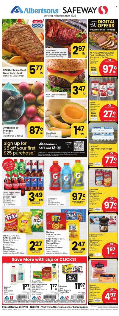 Safeway (AZ) Weekly Ad Flyer Specials September 27 to October 3, 2023