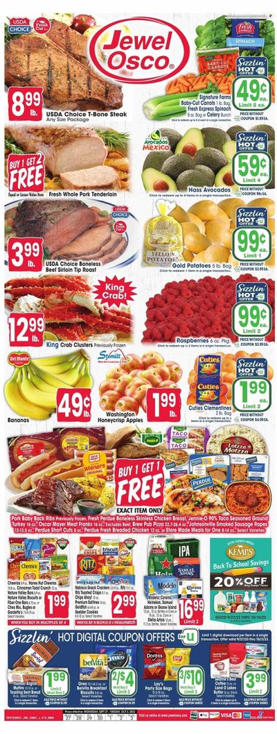 Jewel Osco (IN) Weekly Ad Flyer Specials September 27 to October 3, 2023
