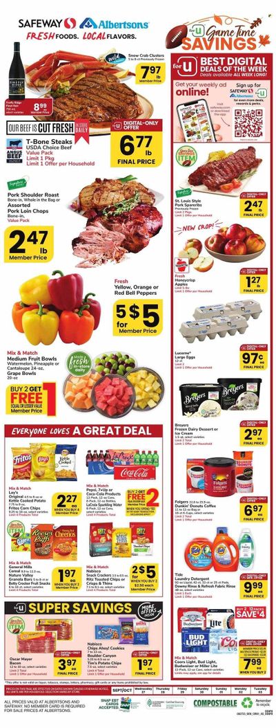 Safeway (CO) Weekly Ad Flyer Specials September 27 to October 3, 2023
