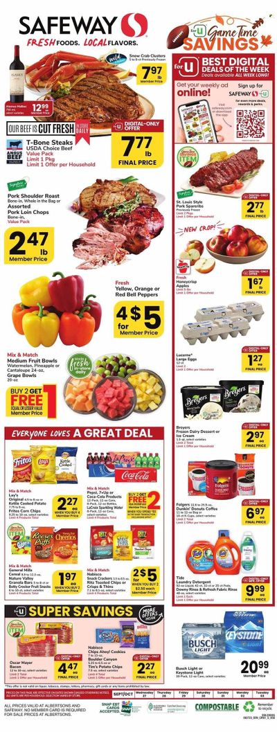Safeway (NE) Weekly Ad Flyer Specials September 27 to October 3, 2023