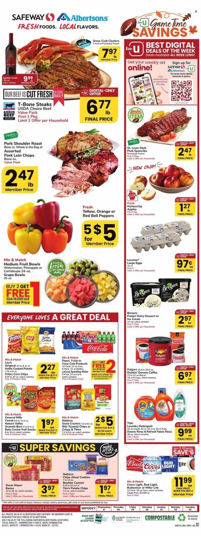 Safeway (NM) Weekly Ad Flyer Specials September 27 to October 3, 2023
