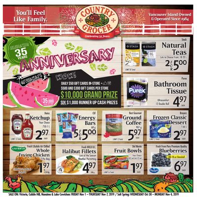 Country Grocer Flyer November 1 to 7