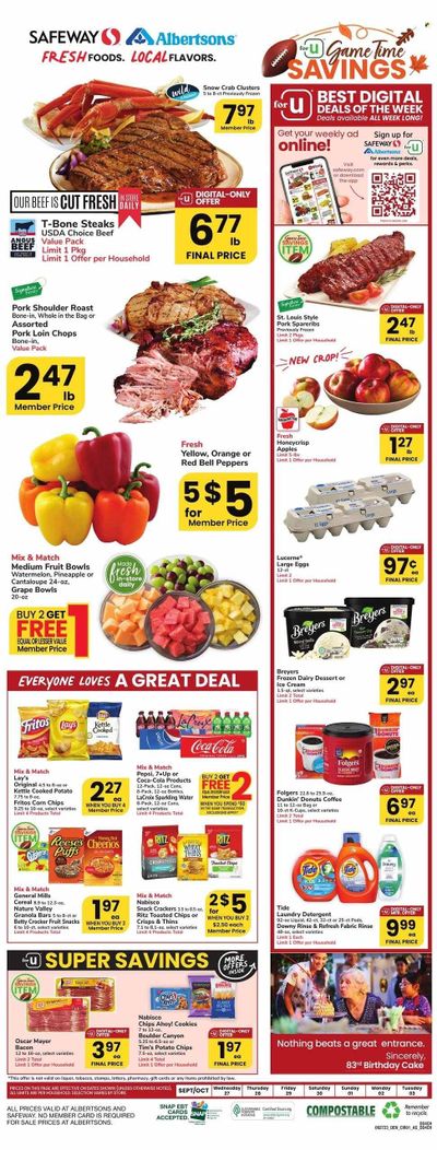 Safeway (WY) Weekly Ad Flyer Specials September 27 to October 3, 2023