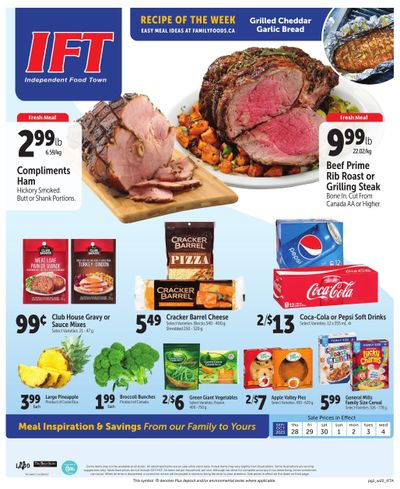 IFT Independent Food Town Flyer September 28 to October 4