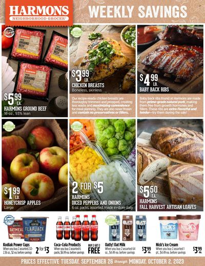 Harmons (UT) Weekly Ad Flyer Specials September 26 to October 2, 2023