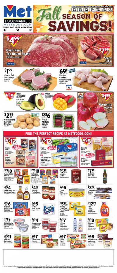 Met Foodmarkets Weekly Ad Flyer Specials September 24 to September 30, 2023