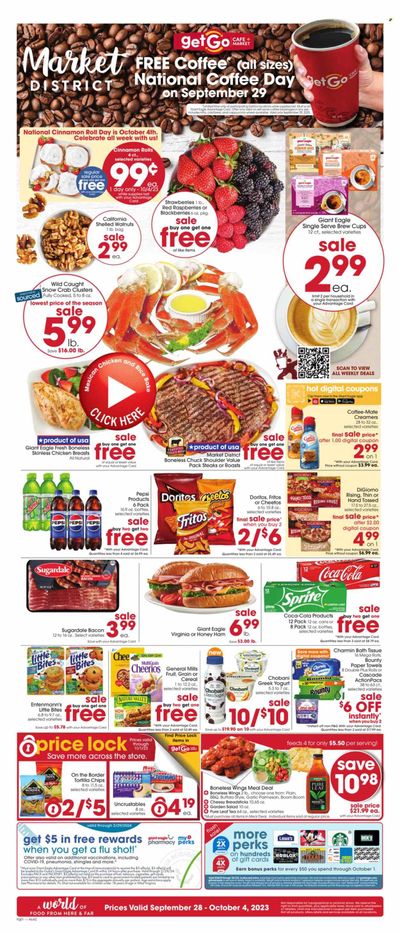 Giant Eagle (OH) Weekly Ad Flyer Specials September 28 to October 4, 2023
