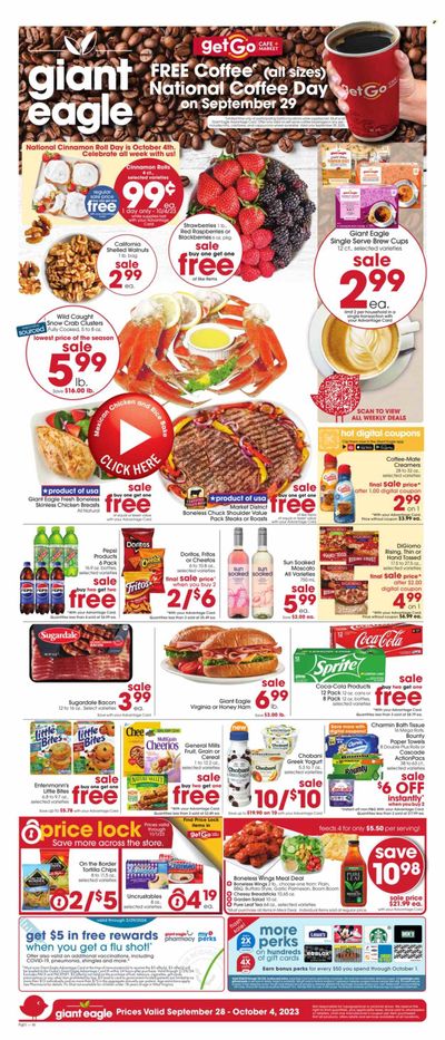 Giant Eagle (WV) Weekly Ad Flyer Specials September 28 to October 4, 2023