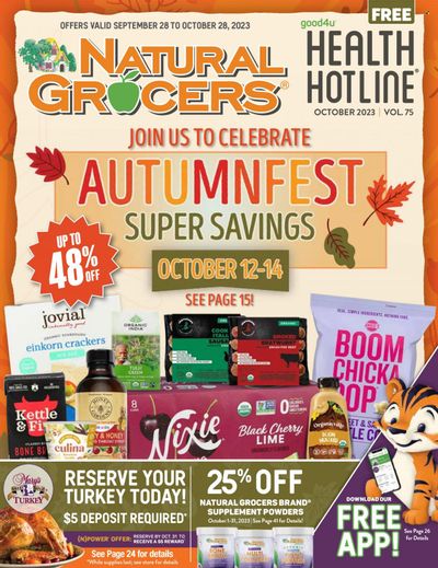 Natural Grocers Weekly Ad Flyer Specials September 28 to October 28, 2023