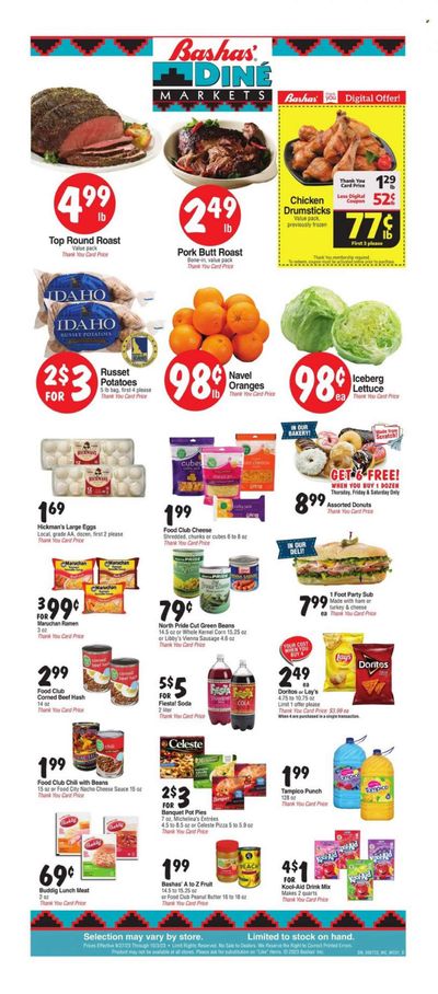 Bashas' Diné Markets (AZ, NM) Weekly Ad Flyer Specials September 27 to October 3, 2023