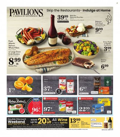 Pavilions (CA) Weekly Ad Flyer Specials September 27 to October 3, 2023
