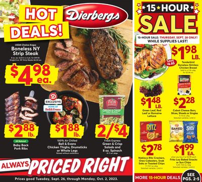 Dierbergs (IL, MO) Weekly Ad Flyer Specials September 26 to October 2, 2023