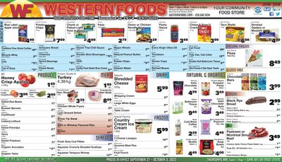 Western Foods Flyer September 27 to October 3