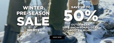 Sporting Life Canada Winter Pre-Season Sale: Save up to 50%