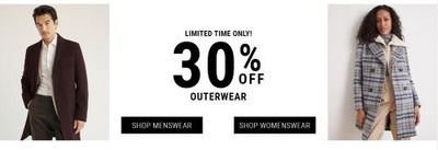RW&CO. Canada: 30% off Outerwear + Sale