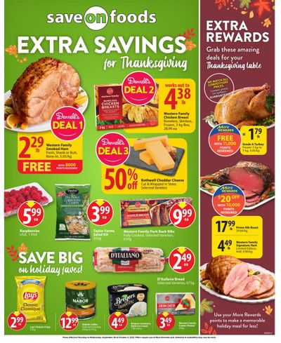 Save On Foods (SK) Flyer September 28 to October 4
