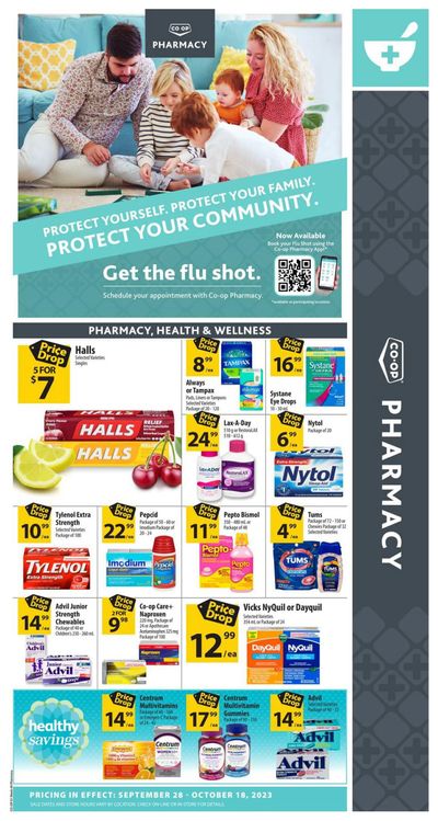 Co-op (West) Pharmacy Flyer September 28 to October 18
