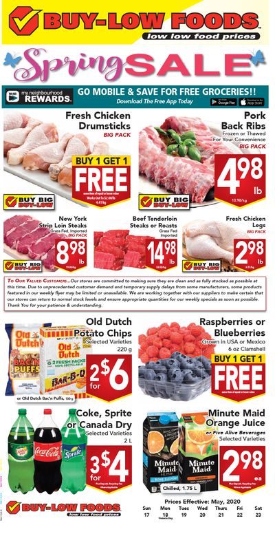 Buy-Low Foods Flyer May 17 to 23