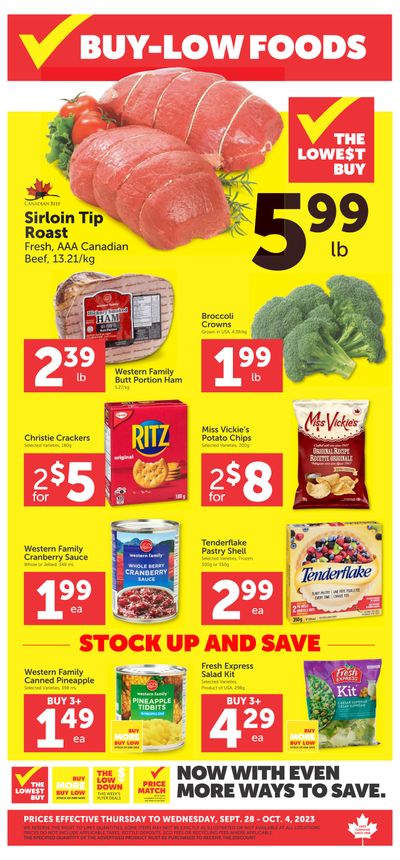 Buy-Low Foods (SK) Flyer September 28 to October 4