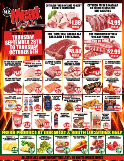 M.R. Meat Market Flyer September 28 to October 5